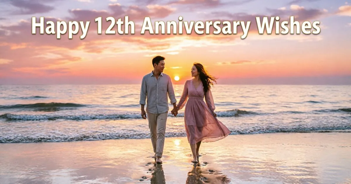 Happy 12th Anniversary Wishes