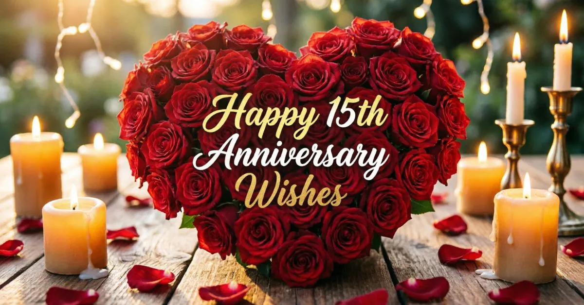 Happy 15th Anniversary Wishes