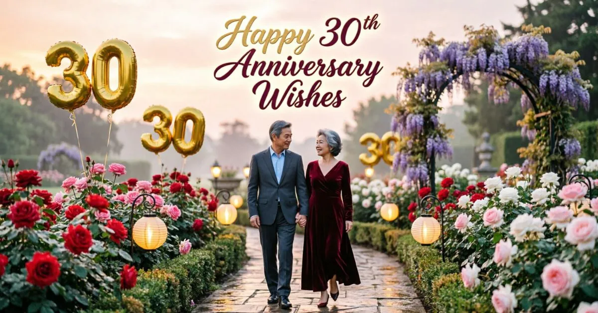 Happy 30th Anniversary Wishes