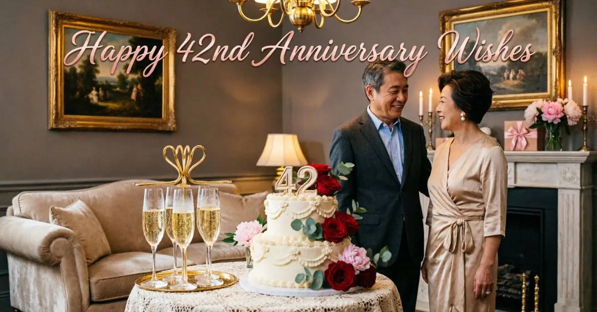 Happy 42nd Anniversary Wishes