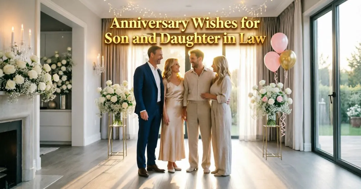 Anniversary Wishes for Son and Daughter in law