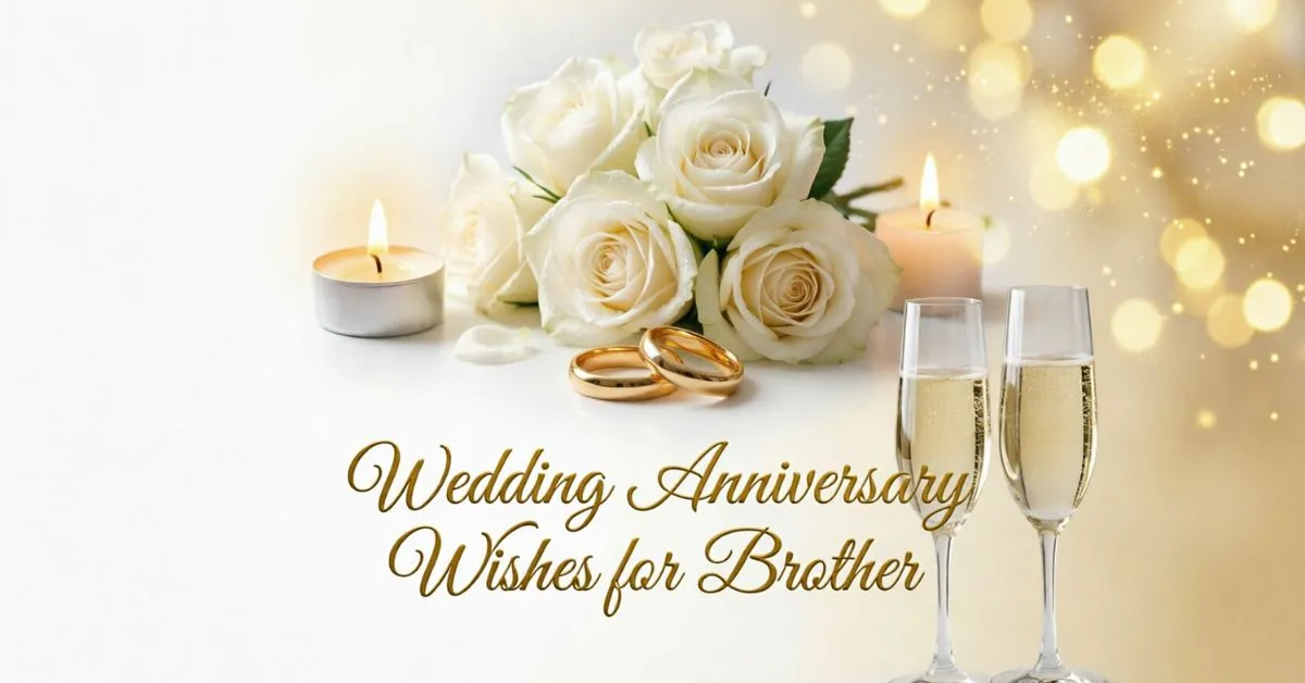 Wedding Anniversary Wishes for brother