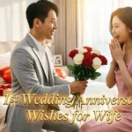 1st Wedding Anniversary Wishes for Wife