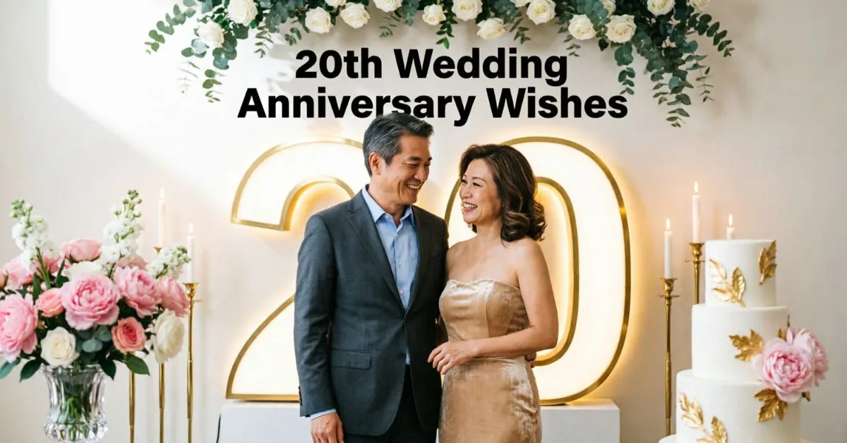 20th Wedding Anniversary Wishes