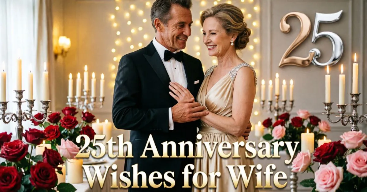 25th Anniversary Wishes for Wife
