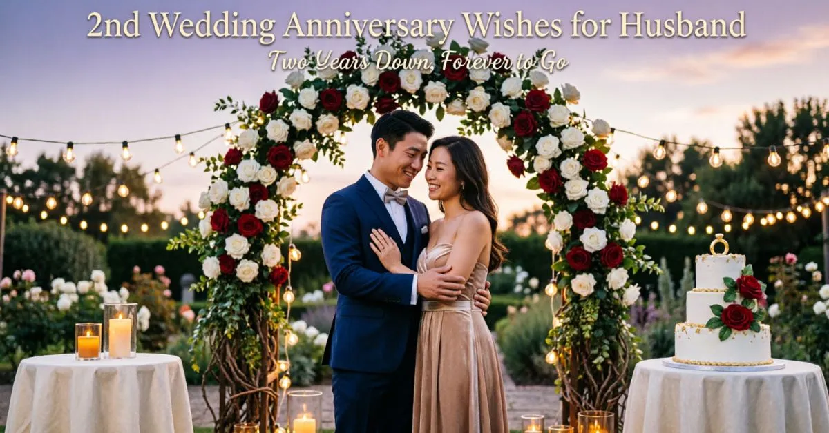 2nd Wedding Anniversary Wishes for Husband