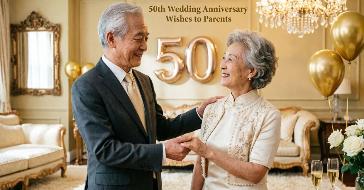 50th Wedding Anniversary Wishes to Parents