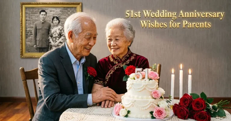 51st Wedding Anniversary Wishes for Parents