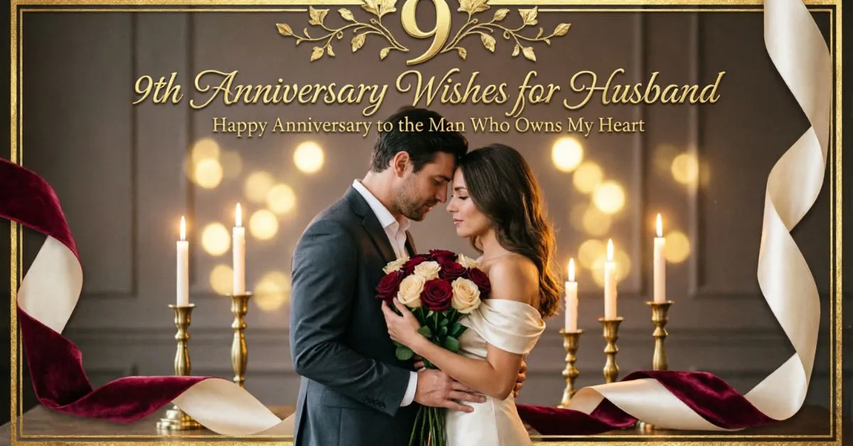 9th Anniversary Wishes for Husband
