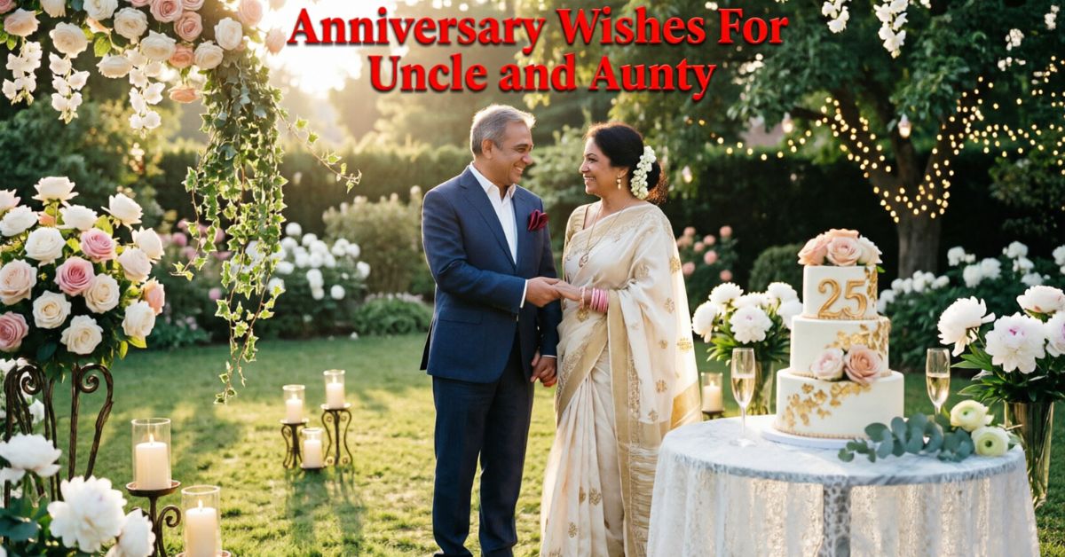 Anniversary Wishes for Uncle and Aunty