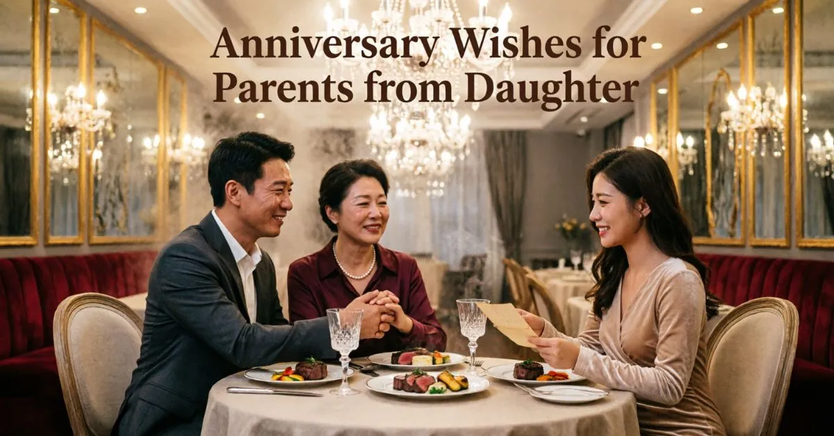 Anniversary Wishes for Parents from Daughter