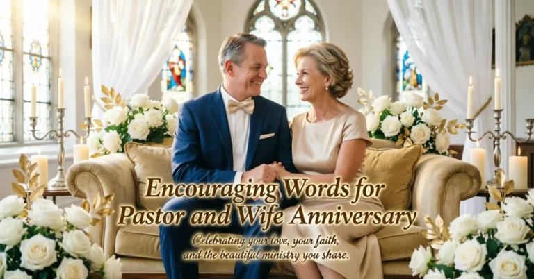 Encouraging Words for Pastor and Wife Anniversary