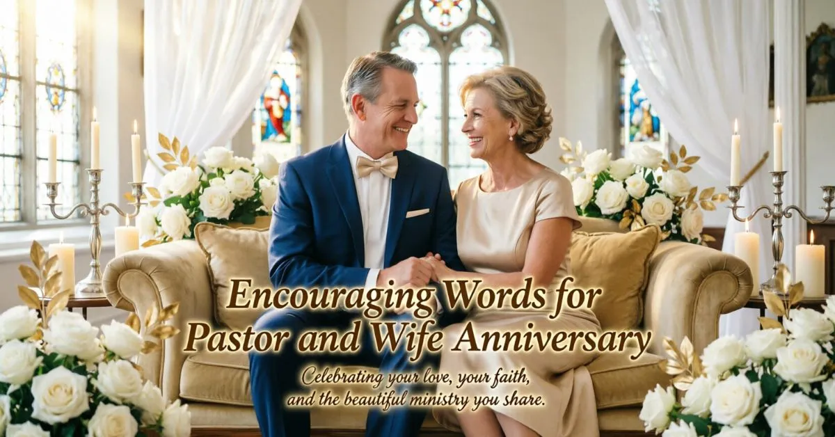 Encouraging Words for Pastor and Wife Anniversary
