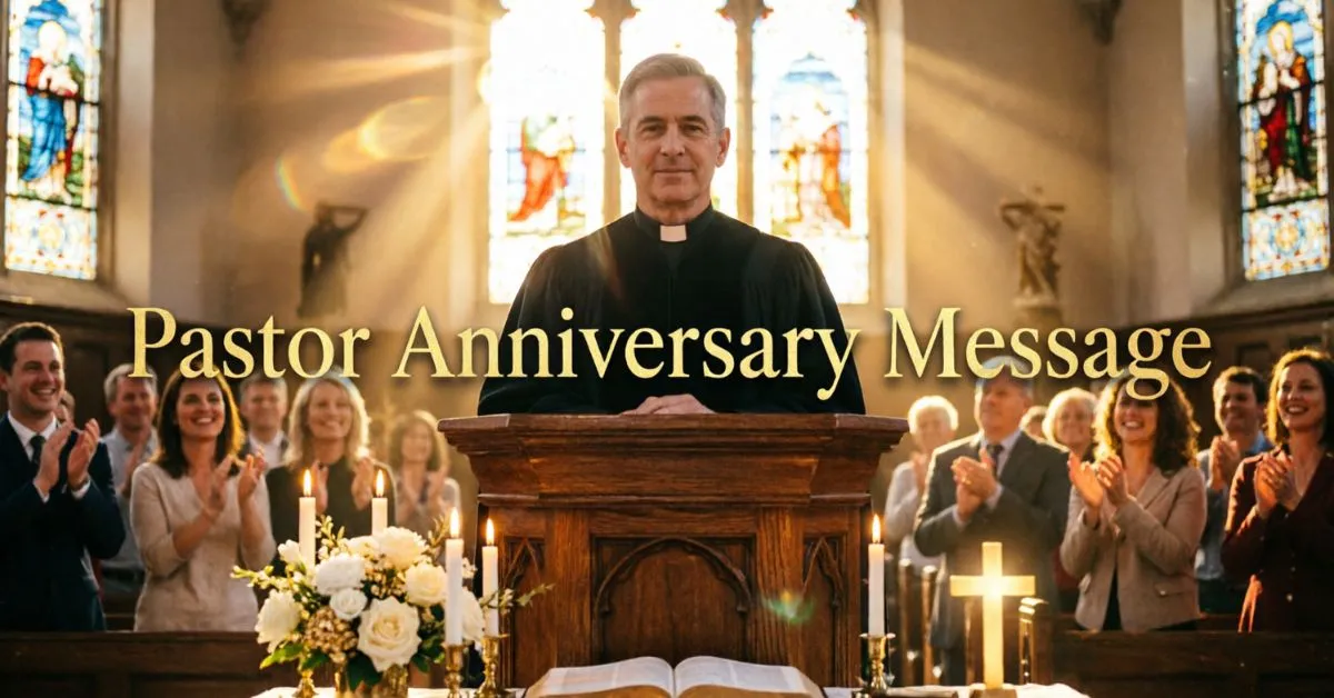 Pastor Anniversary Message