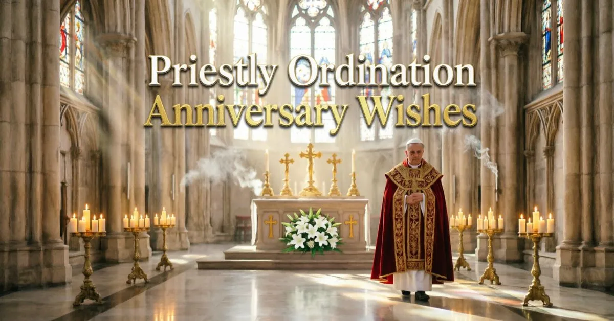 Priestly Ordination Anniversary Wishes