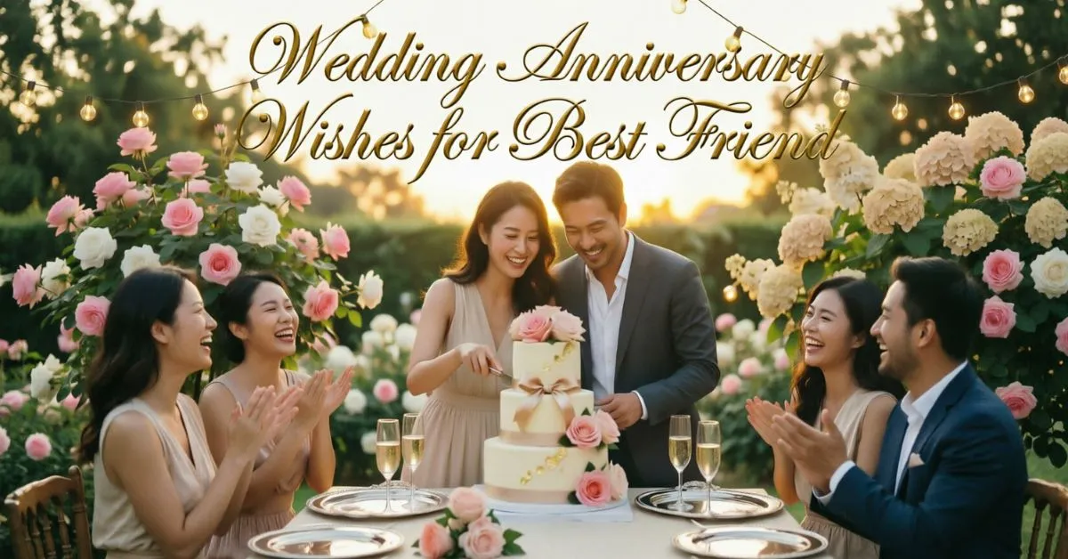 Wedding Anniversary Wishes for Best Friend